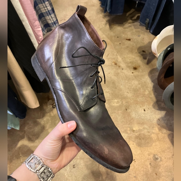 nib $685 Officine Creative Dark Brown Chukka Boots